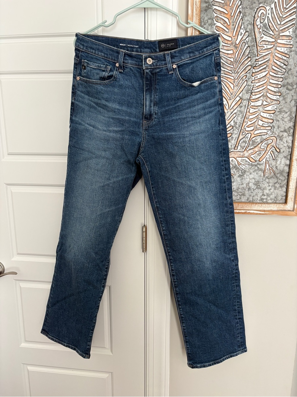 Ag Adriano Goldschmied Indigo Relaxed Straight Jeans